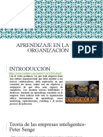 Aprendizaje en La Organización