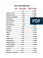 Lista de Precios