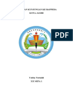 LAPORAN KUNJUNGAN KE BAPPEDA KOTA JAMBI