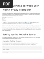 Setup Authelia To Work With Nginx Proxy Manager