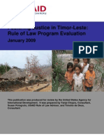 East Timor Rule of Law Evaluation 2009