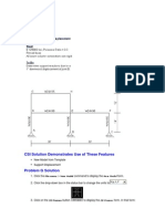 CSI Solution Demonstrates Use of These Features: New Model From Template Support Displacement