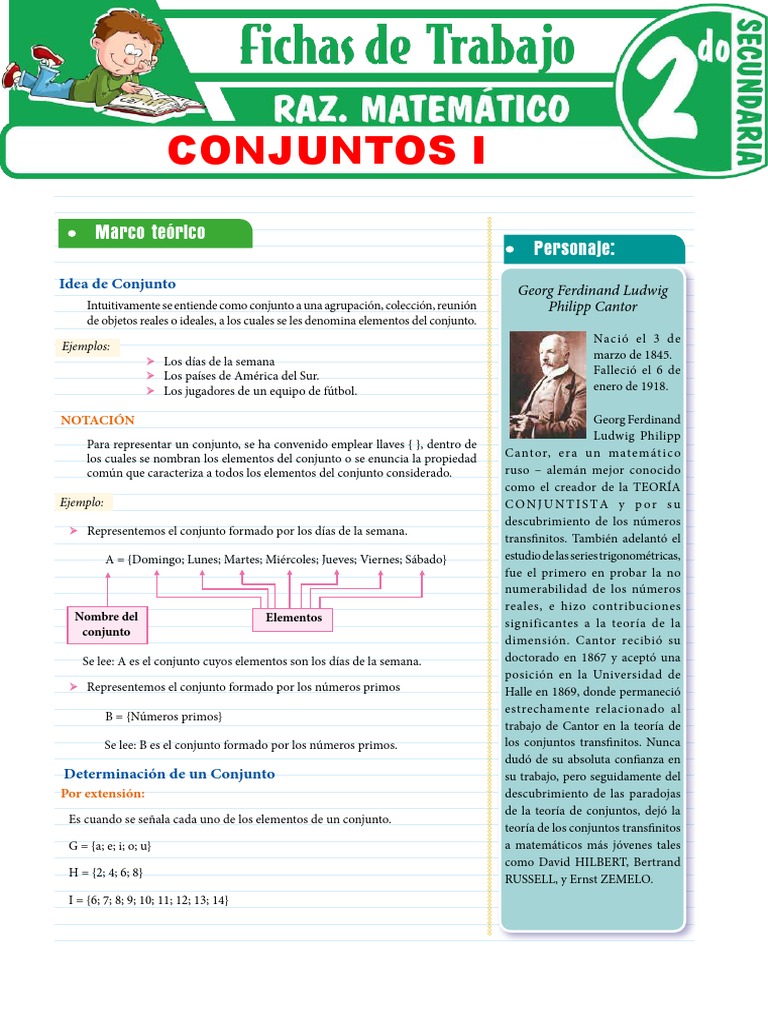 Teoria de Conjuntos para Segundo Grado de Secundaria | PDF | Conjunto ...