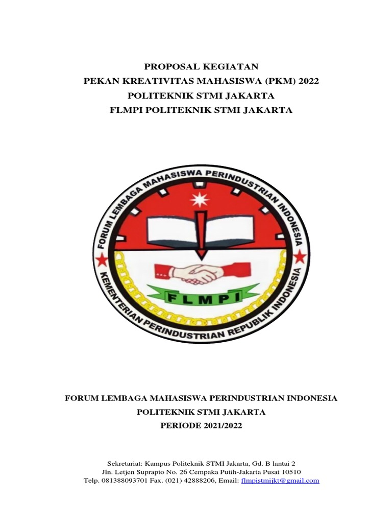 Proposal PKM 2022 Politeknik STMI Jakarta | PDF