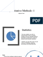 Quantitative Methods - Frequency Distributions