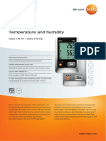 testo 176 H1/H2 data logger temp & humidity