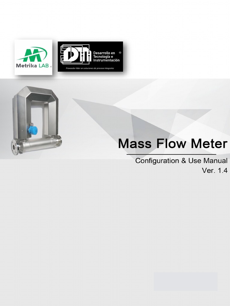 Sealand Configuration Use Manual of Mass Flow Meter PDF Flow