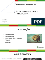 Relação Filosofia Psicologia: Origens e Temas Compartilhados