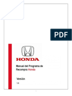 Manual Del Programa de Recompra Honda - V1 - Mayo 2020