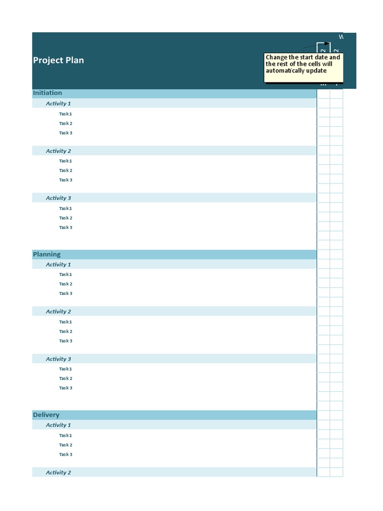 Project Planning Template 30 | PDF | Science & Mathematics