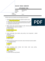 Soal PTS Prakarya K7 K13 Sem 1