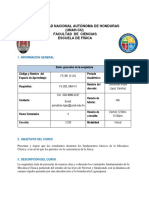 Planificación FS-381 Mecánica I 2022 I