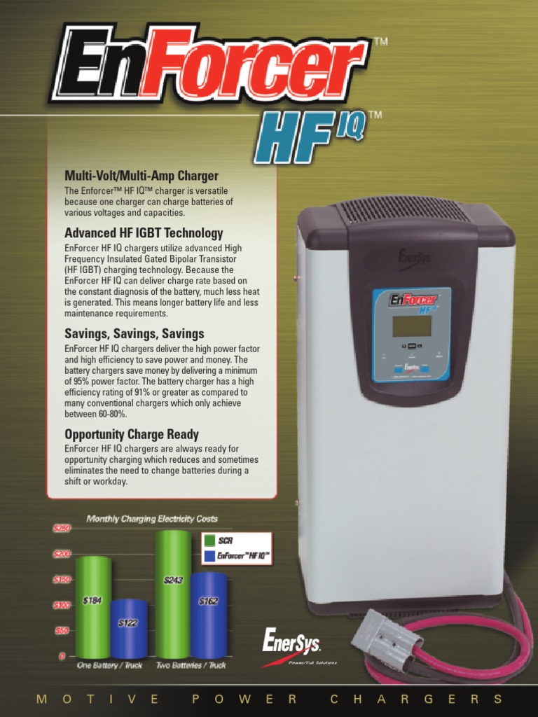 40.02 EnForcer HFIQ - Cut Sheet | PDF | Battery Charger | Electrical ...