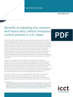 Benefits of adopting key medium- and heavy-duty vehicle emissions control policies in U.S. states