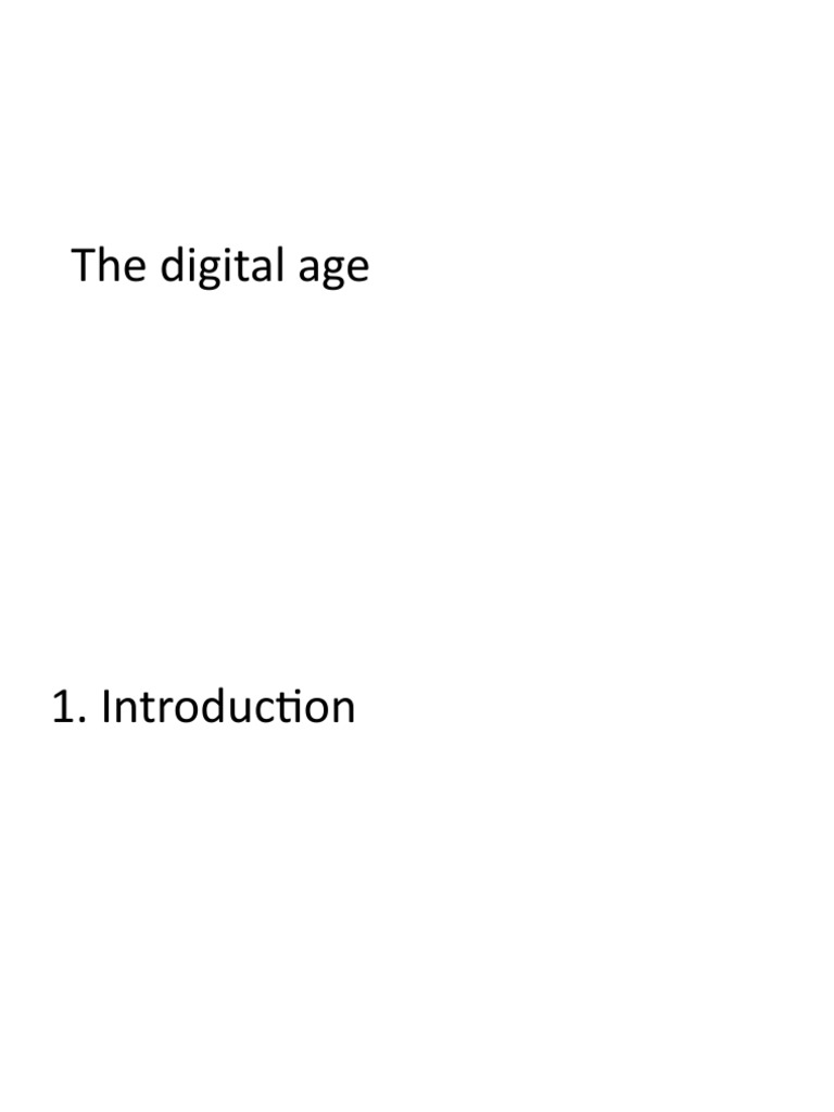 Unit 1. The Digital Age PDF Ip Address Computer Network