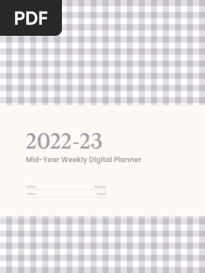 Sample 2022-23 Student Planner Sunday