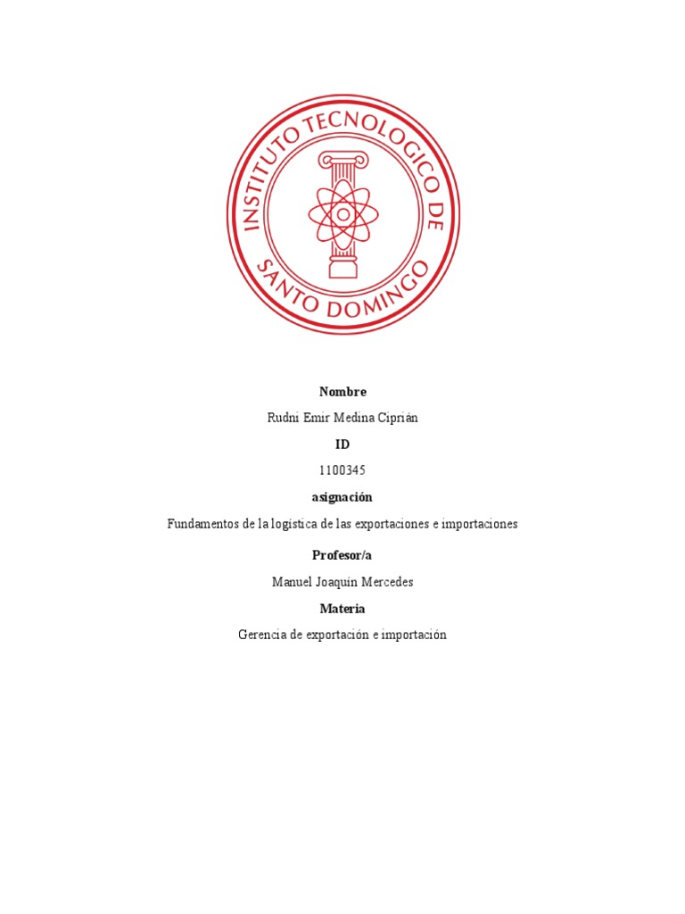 Fundamentos De La Logistica De Las Exportaciones E Importaciones Pdf