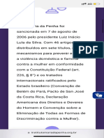 Resumo Lei Maria da Penha para ser copiado no caderno de Filosofia