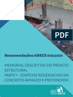 Recomendacao 003-2020 - Memorial Descritivo Do Projeto Estrutural - Parte 1 - Concreto Armado e Protendido