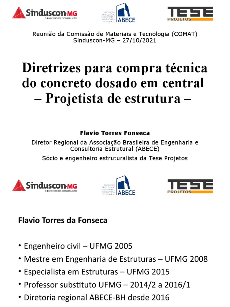 Diretrizes para Concreto Estrutural | PDF | Módulo de Young | Concreto ...