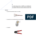 Elaboración de Cable de Red