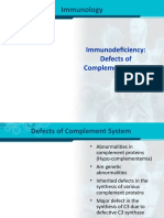 167 - Immunodeficiency Defects of Complement System