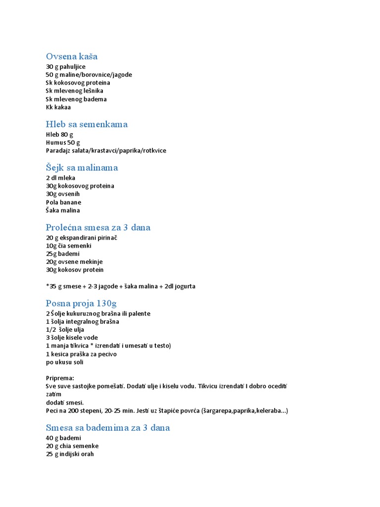 doručak | PDF