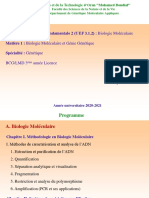 Biologie Moléculaire Et Génie Génétique