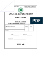 Experimento N°1 - Fisica Ii 2022-Ii