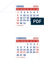 Calendario 2023