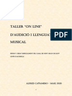 Taller D'audició I Llenguatge Musical (Primavera 2020)