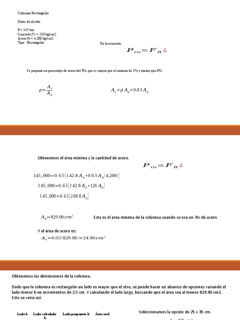 Columna Rectangular | PDF