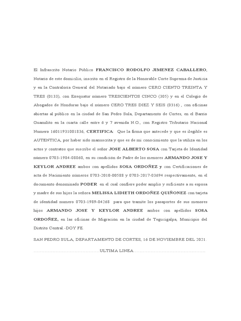 AUTENTICA Poder para Pasaportes PDF