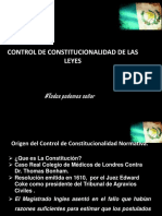 Control constitucional de leyes