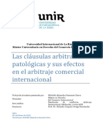 Clausulas Arbitrales Patologicas Unir