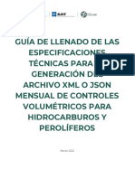 Guía Archivo Controles Volumétricos Formatos XML y JSON Mensual