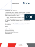 Authorization Letter - Imcolmedica - Columbia