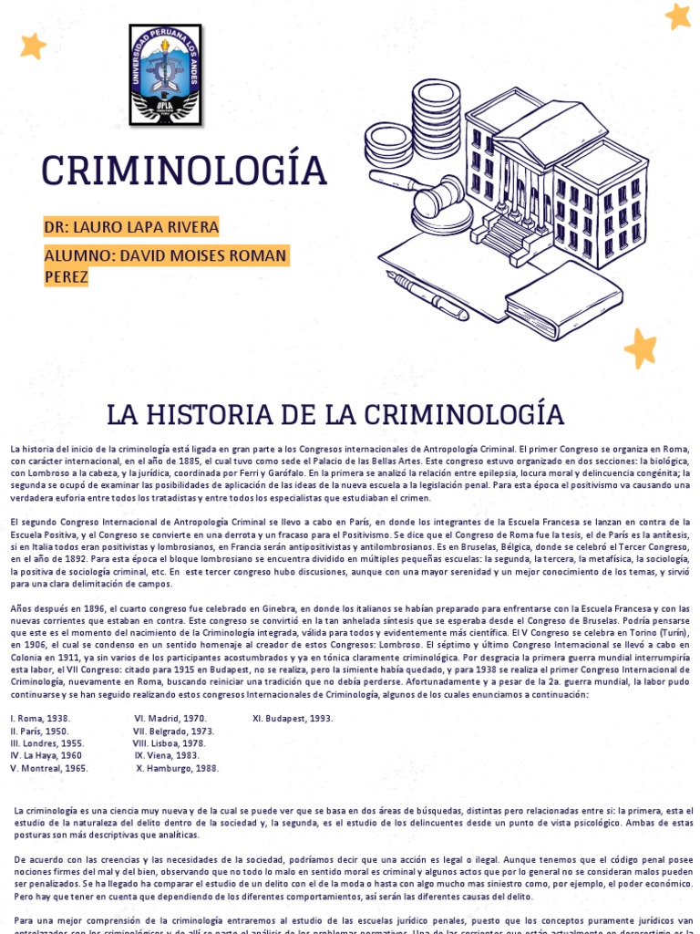 Historia de La Criminologia PDF Criminología