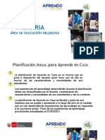 Planificación Del Area Educación Religiosa Semana 19, 20,21