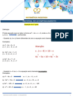 Módulo 11 - Equação e Sistema 2º Grau