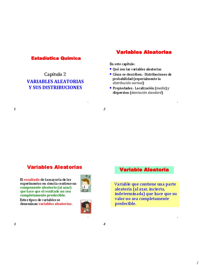 Capitulo 2Variables Aleatorias y Distribuciones PDF Variable
