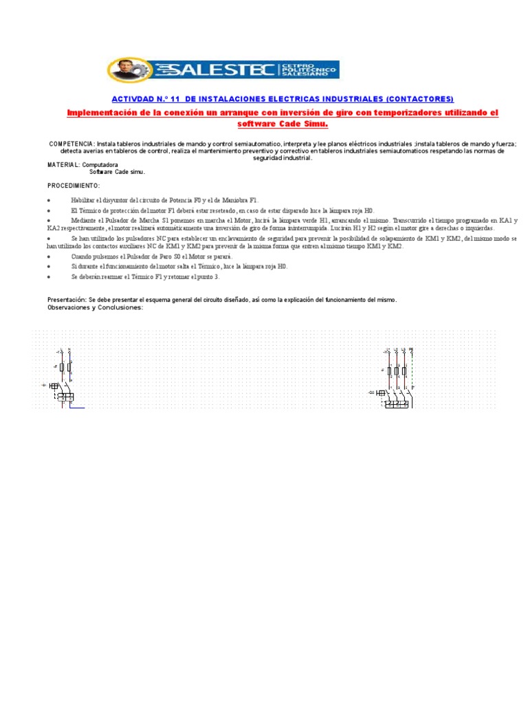 Inversiion de Giro Automatico de Un Motor Trifasico PDF