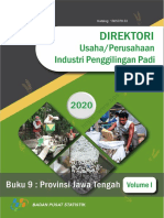 Direktori Usaha - Perusahaan Industri Penggilingan Padi 2020 Buku 9 - Provinsi Jawa Tengah Volume I