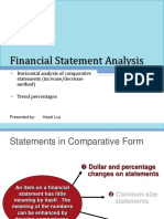 Unit 4. Financial Statement Analysis - Horizontal Analysis of Comparative Statement and Trend Percentage