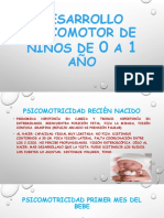 Desarrollo Psicomotor de Niños de 0 A 1