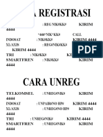 Cara Registrasi Kartu Perdana