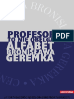 Profesor To Nie Obelga. Alfabet Bronislawa Geremka