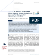 Myocardial Viability Assessment Before Surgical Revascularization in Ischemic Cardiomyopathy