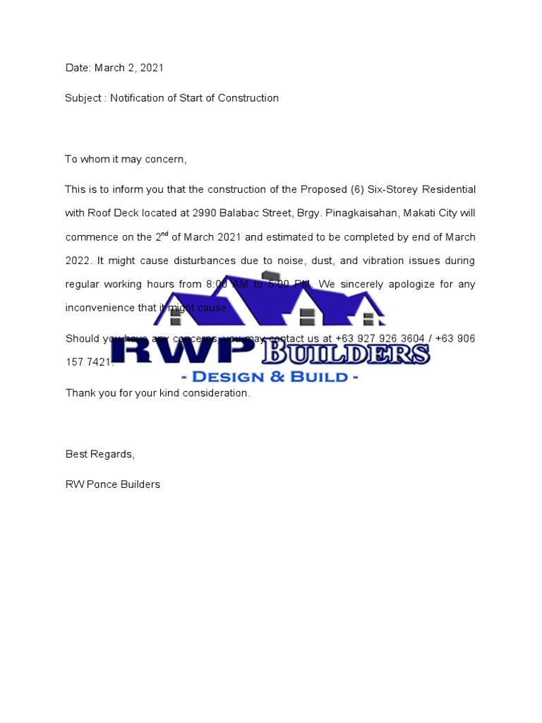 Notification Letter PDF