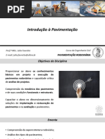 Aula 1 - Introdução À Pavimentação - Estruturas de Pavimentos
